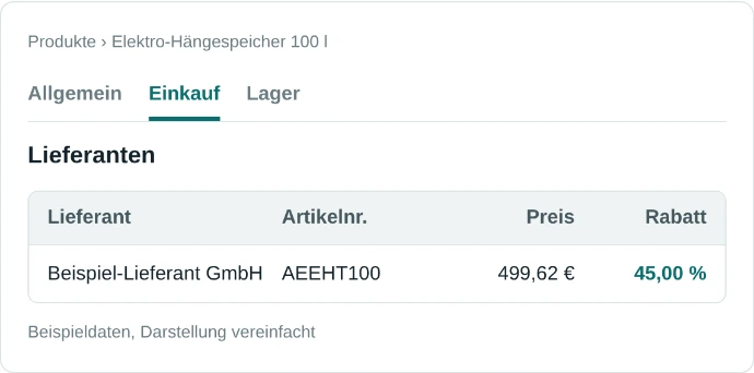 Odoo Datanorm - Preise